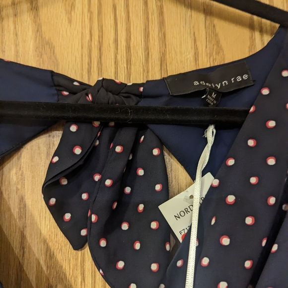 Adelyne Rae Blue polkadot summer dress - Picture 3 of 3